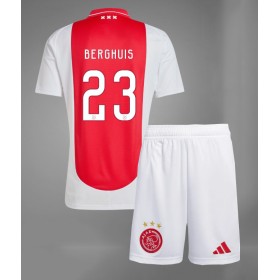 Ajax Steven Berghuis #23 Hemmakläder Barn 2024-25 Kortärmad (+ Korta byxor)